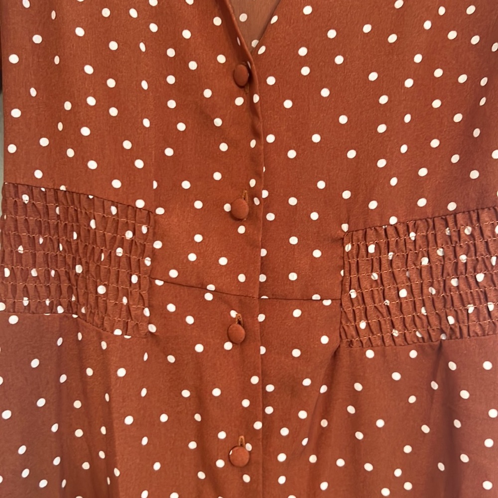 Polka dot maxi dress, NWOT - Picture 5 of 7